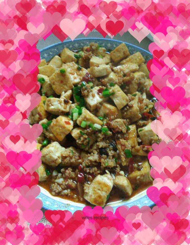 Pork Belly Minced Pork Braised Tofu