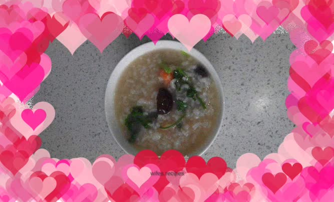 Casserole with Mushroom and Shrimp Porridge
