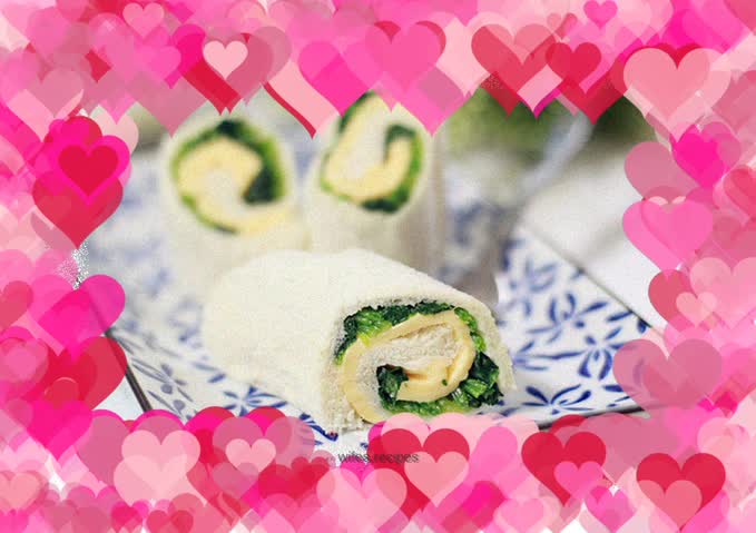 Spinach Cheese Toast Rolls