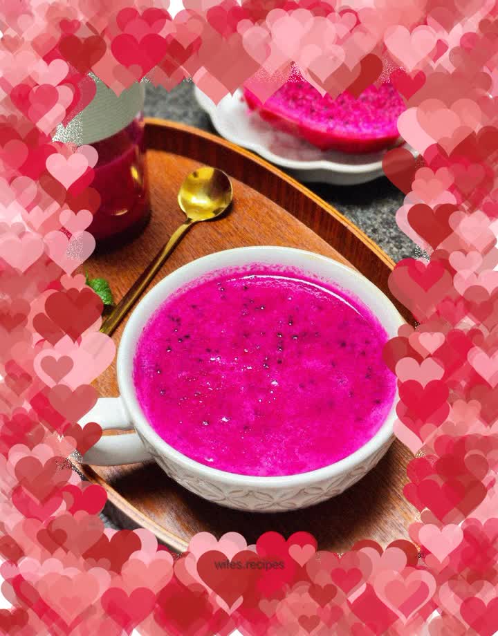 Dragon fruit milkshake