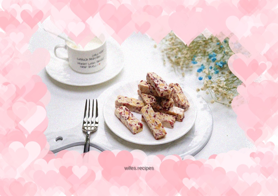 Bread machine version of nougat