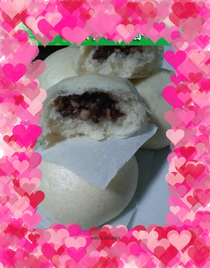 Red bean and barley buns