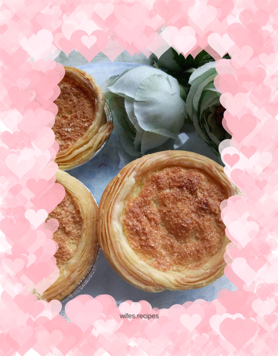 Egg Tart Crust Coconut Cake