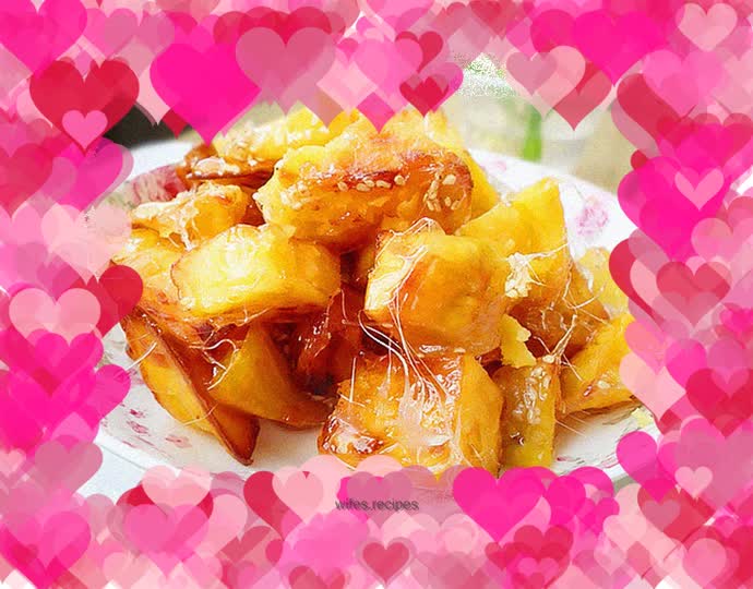 A touch of sweetness - shredded sweet potatoes