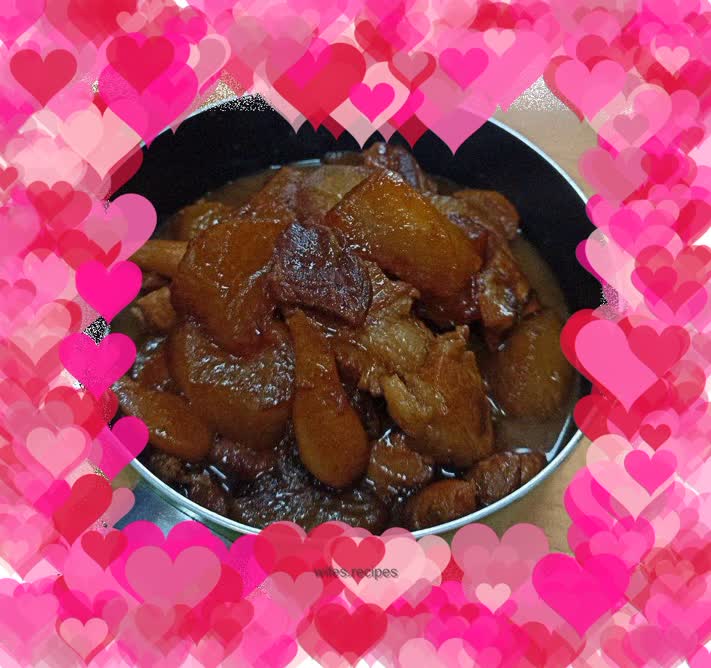 Roasted pork with white radish