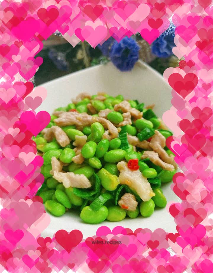 Stir-fried edamame