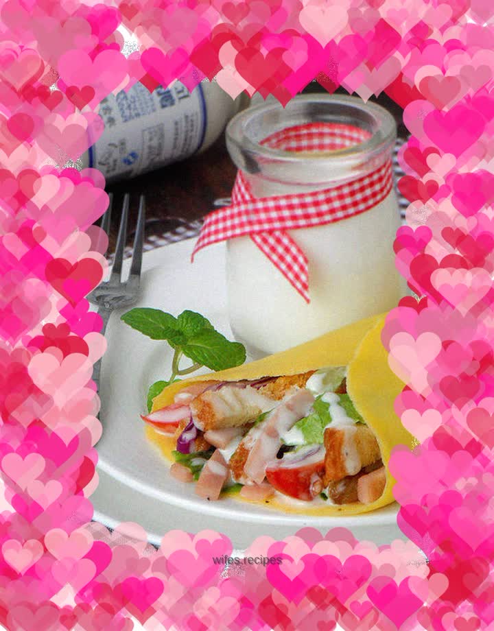 [Caesar Salad Wrap] --- Ten-minute nutritious breakfast