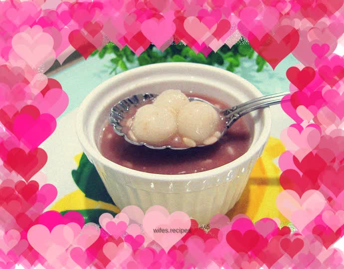 Red bean paste and fermented rice balls