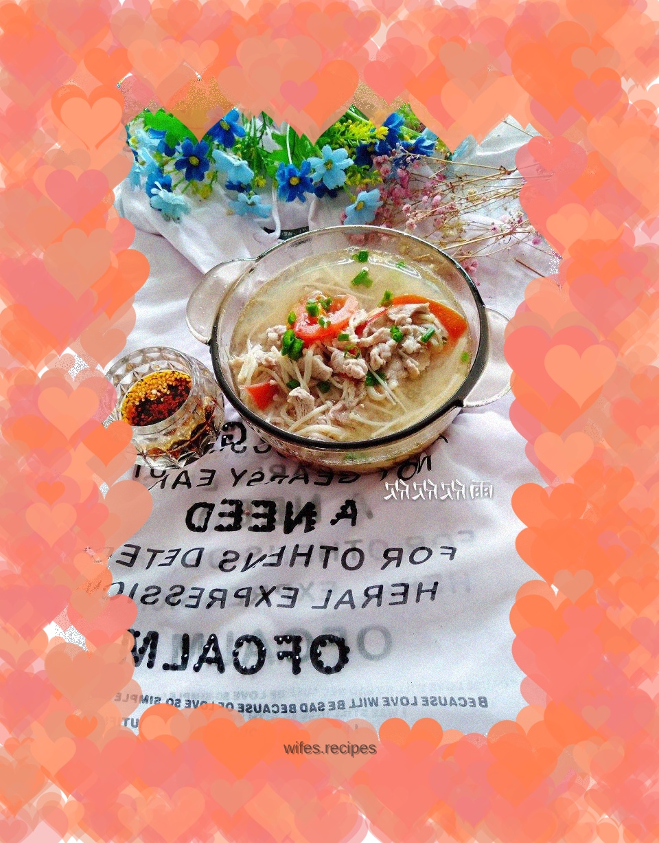 Enoki Mushroom Pork Soup