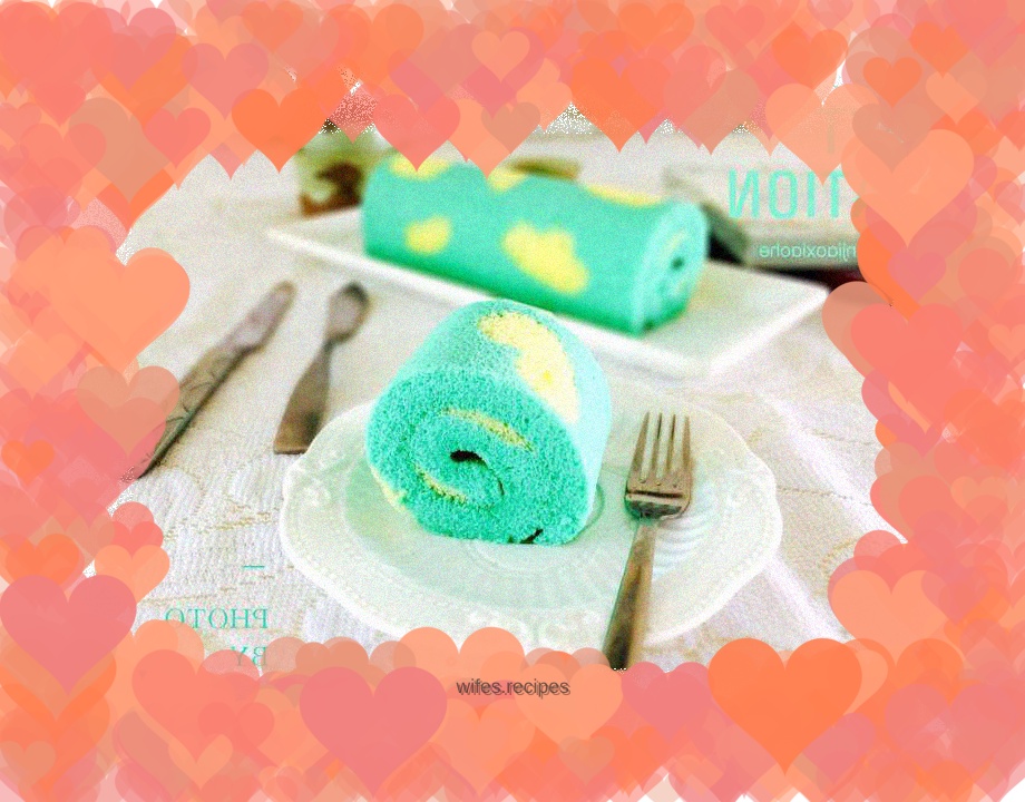 Blue Sky and White Clouds Cake Roll