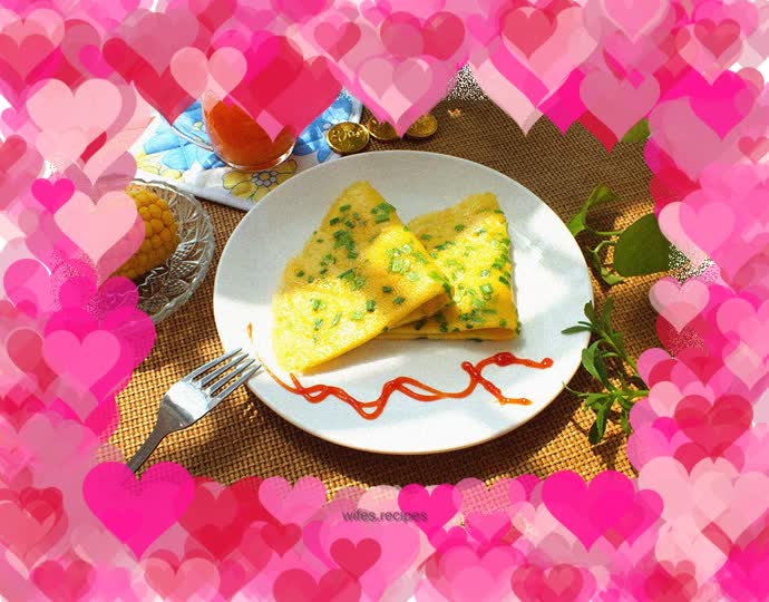 The most classic combination - chive egg pancake