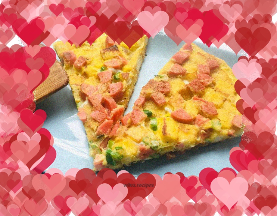 Steamed bun meat egg pancake