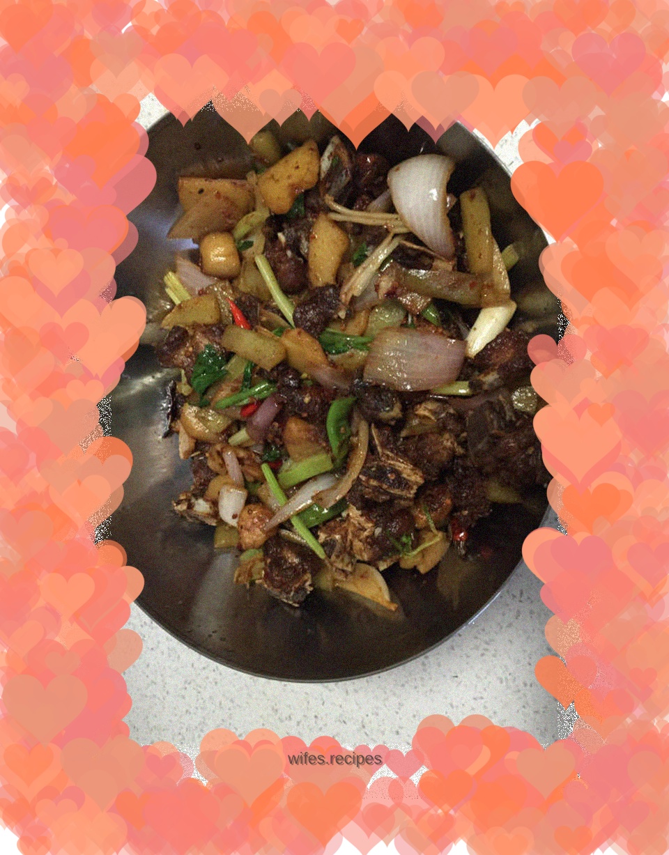 Homemade recipe for dry pot spareribs