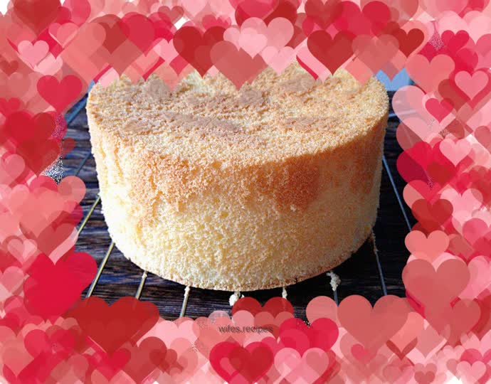 Six-inch yogurt chiffon cake