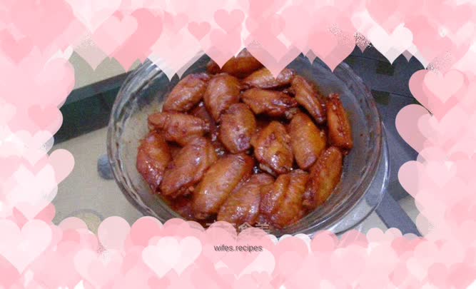 Microwave oven baked chicken wings