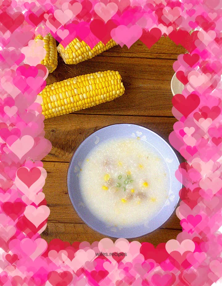 Corn Pork Ribs Porridge