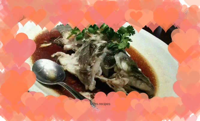 Mandarin fish with raw pulp