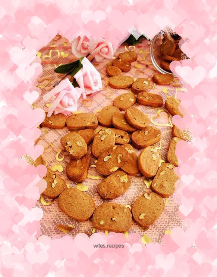 Chocolate Butter Walnut Cookies