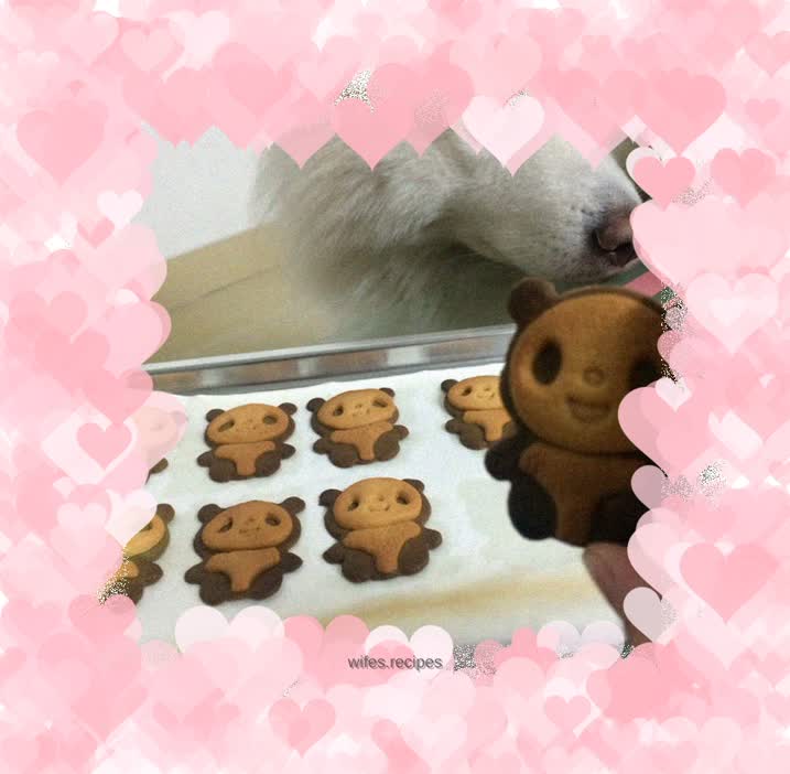 Matcha Panda Cookies