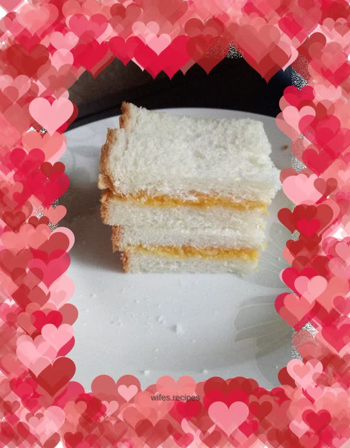 Coconut Flavored Peach Toast Slices