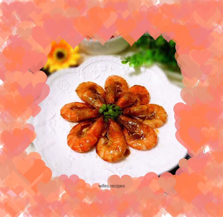 Braised shrimp