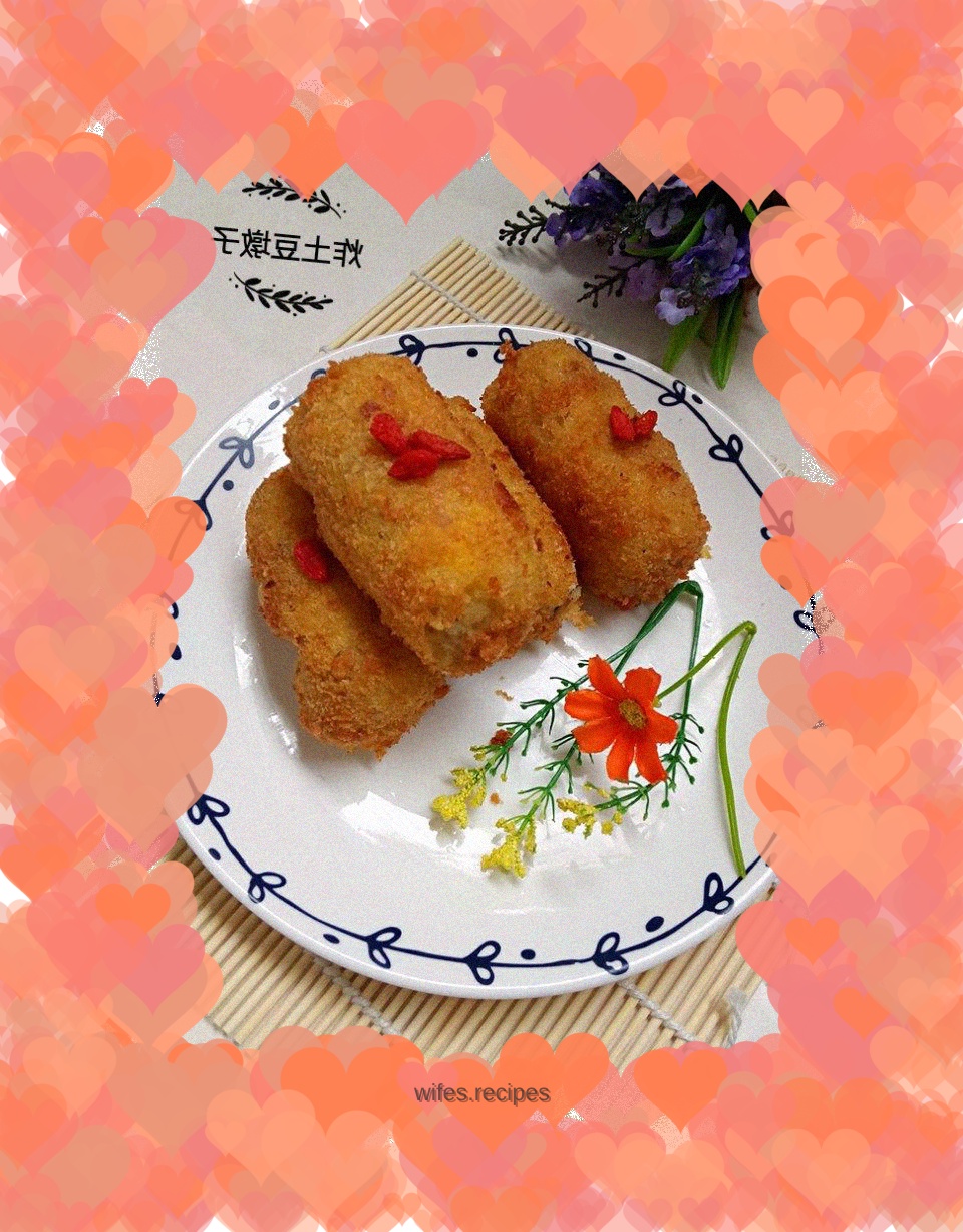 Fried potato dumplings