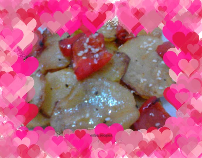 Black pepper potato chips