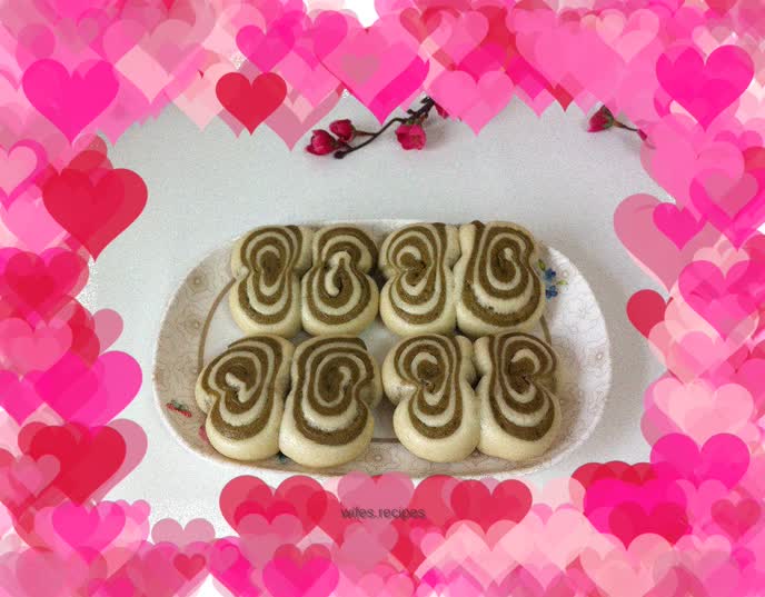 Matcha butterfly roll