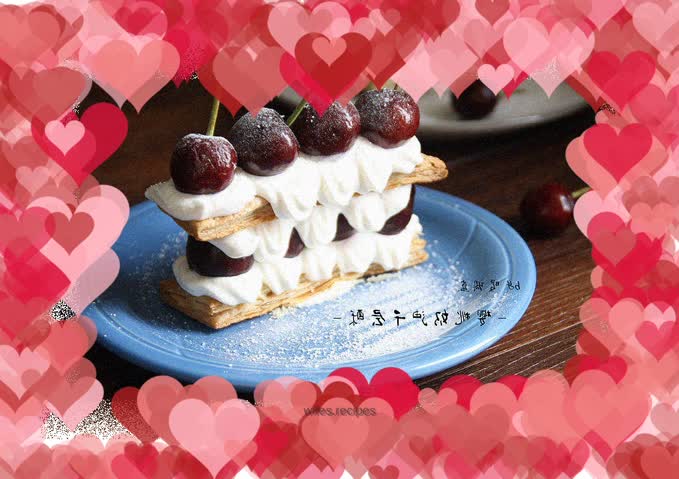 【Cherry cream mille-feuille】