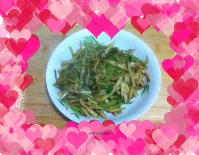 Spicy shredded king oyster mushroom