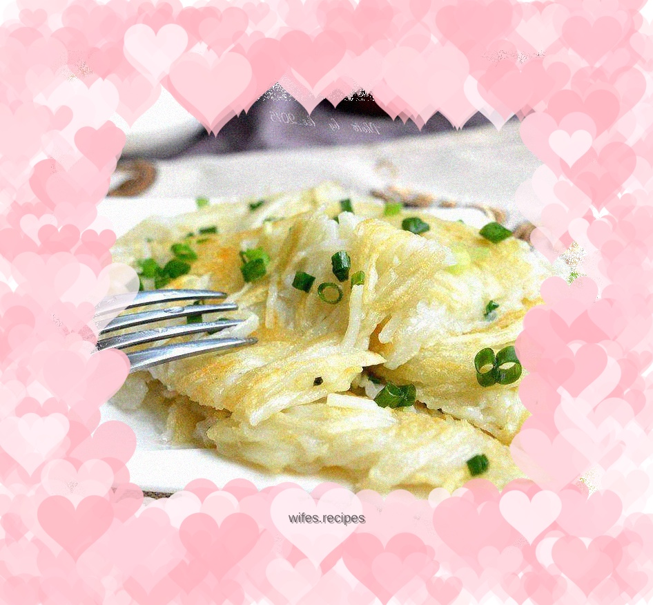 Shredded potato pancakes