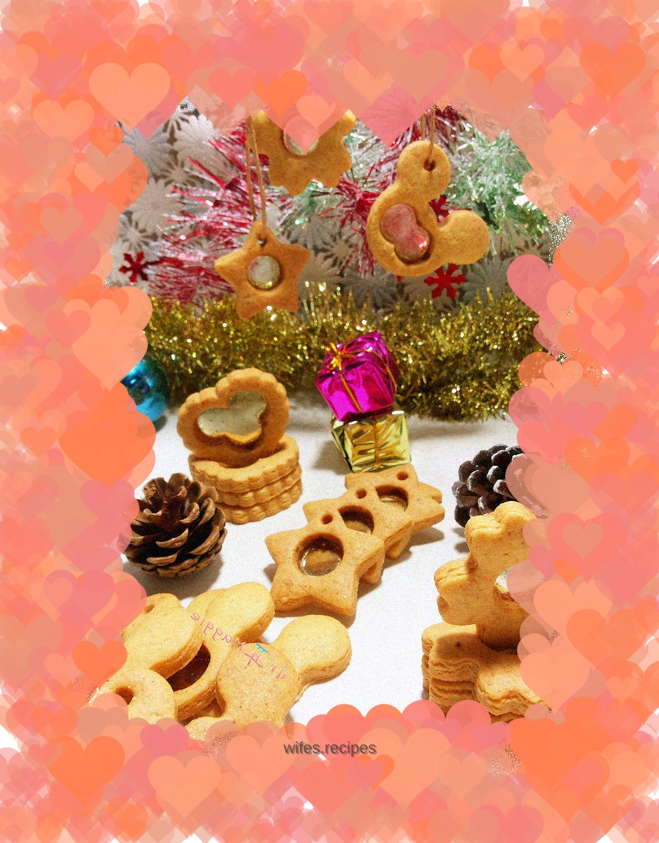 Transparent fruit candy