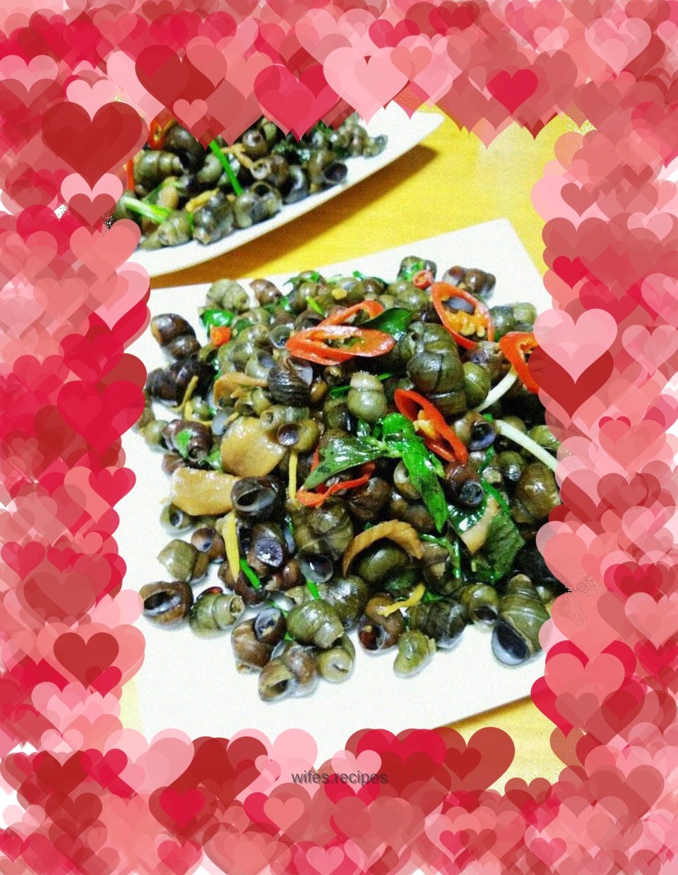 Spicy fried field snails