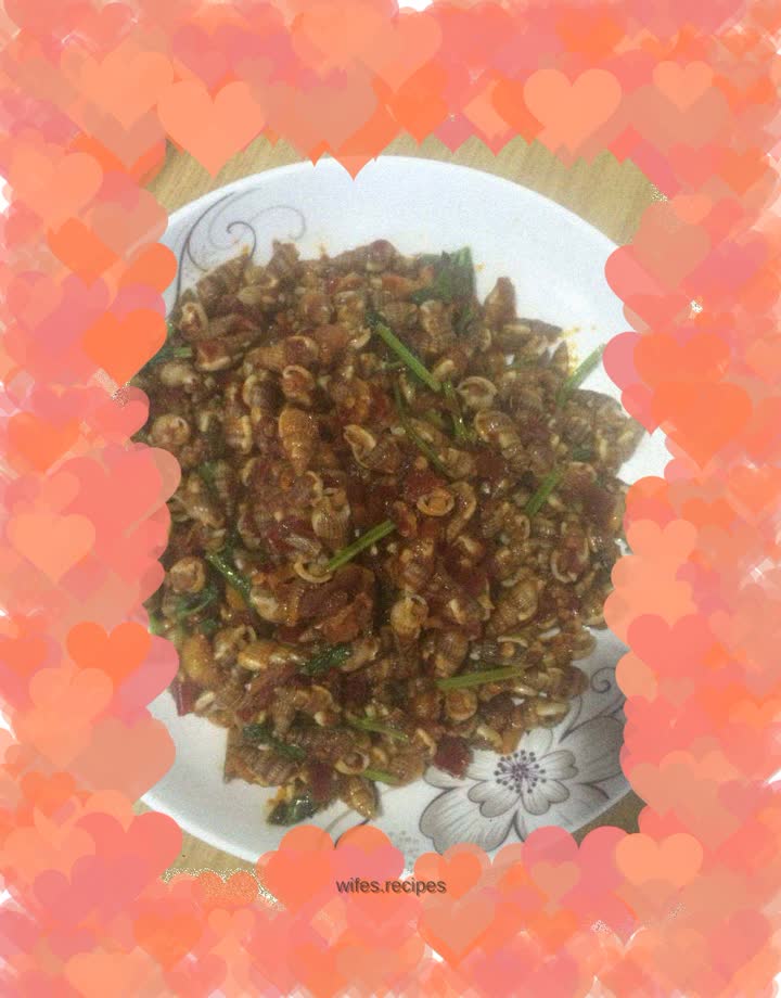 Spicy fried sea snails (homestyle)