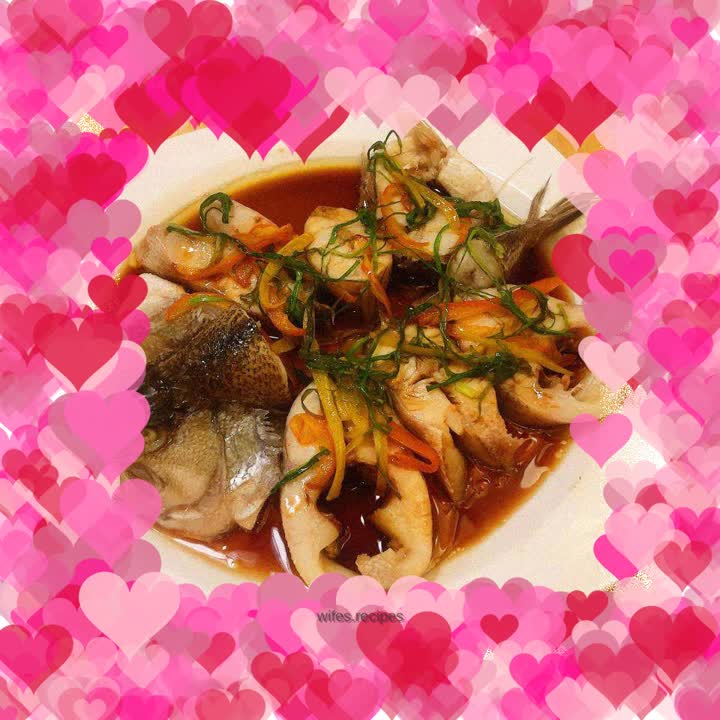 Steamed seabass
