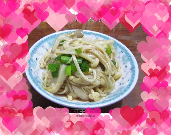 Cold Enoki Mushrooms [Refreshing Cold Dish]