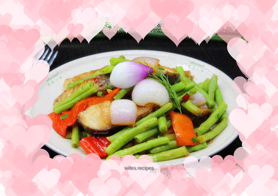 Braised fish with green beans