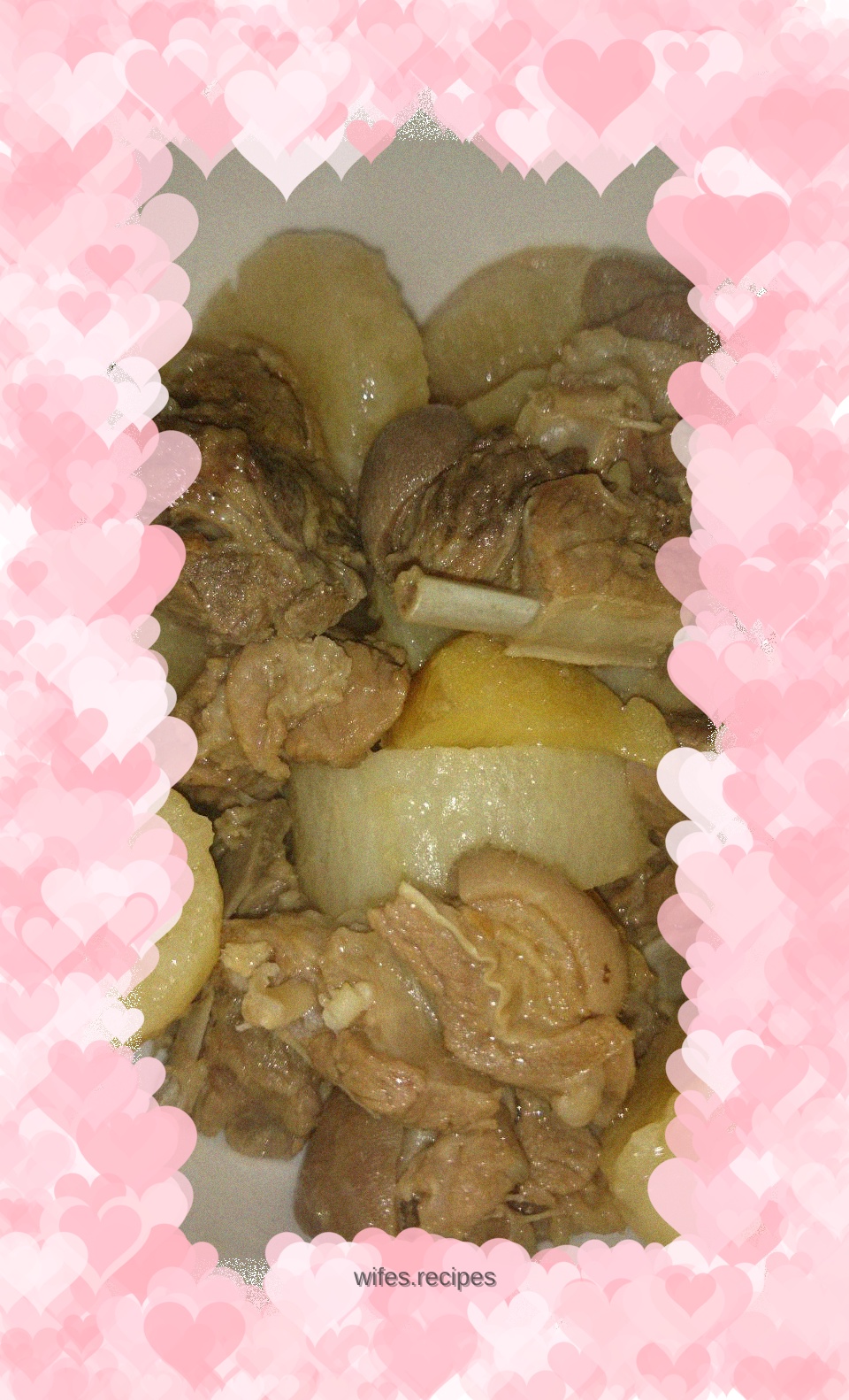 Winter nourishing lazy radish stewed mutton