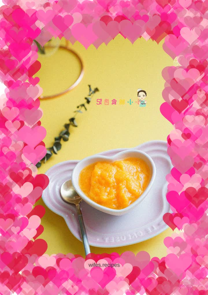 Complementary food for 6 months and above: Shrimp and carrot puree