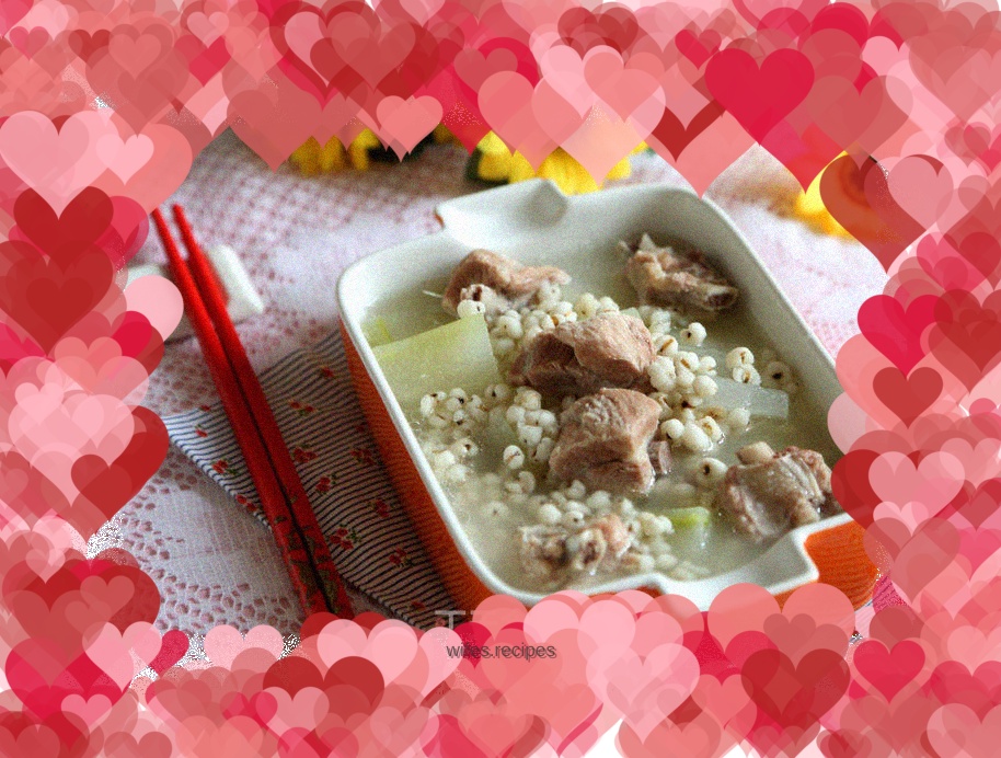 Winter Melon, Barley and Pork Ribs Soup
