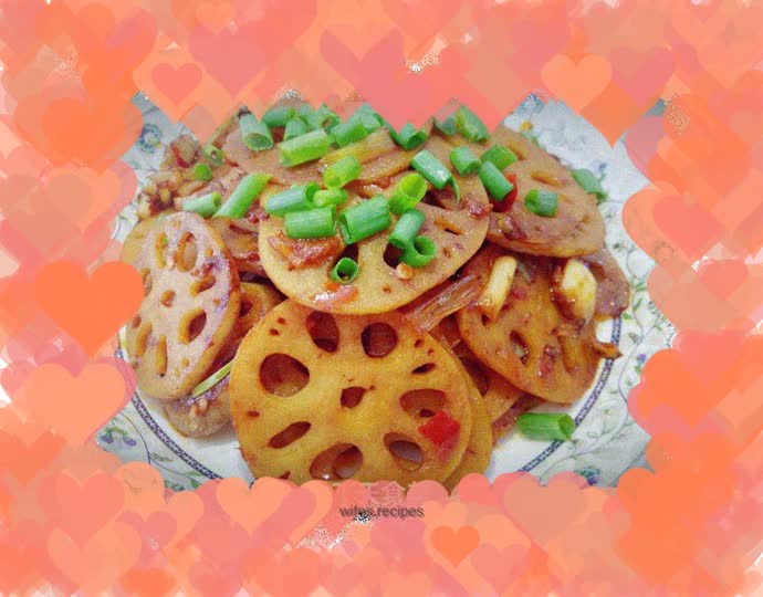 Dry pot lotus root slices
