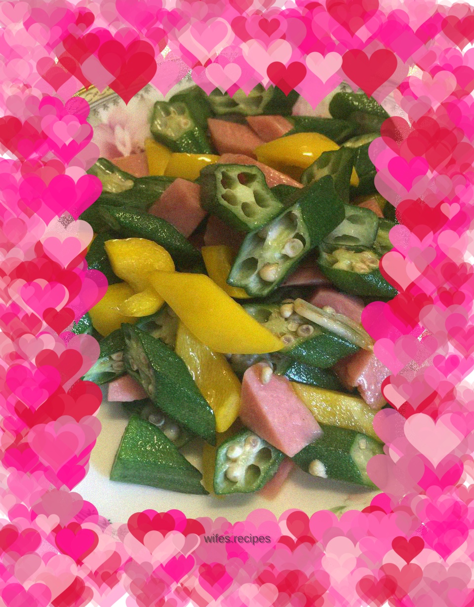 Fried Okra with Bell Peppers