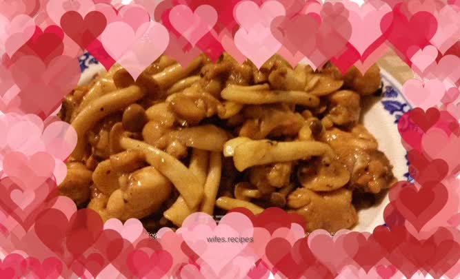 Fried Chicken Nuggets with Crab Mushrooms