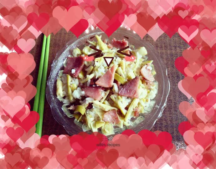 Braised rice with bamboo shoots