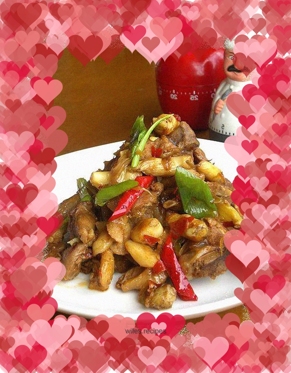 Braised duck with ginger