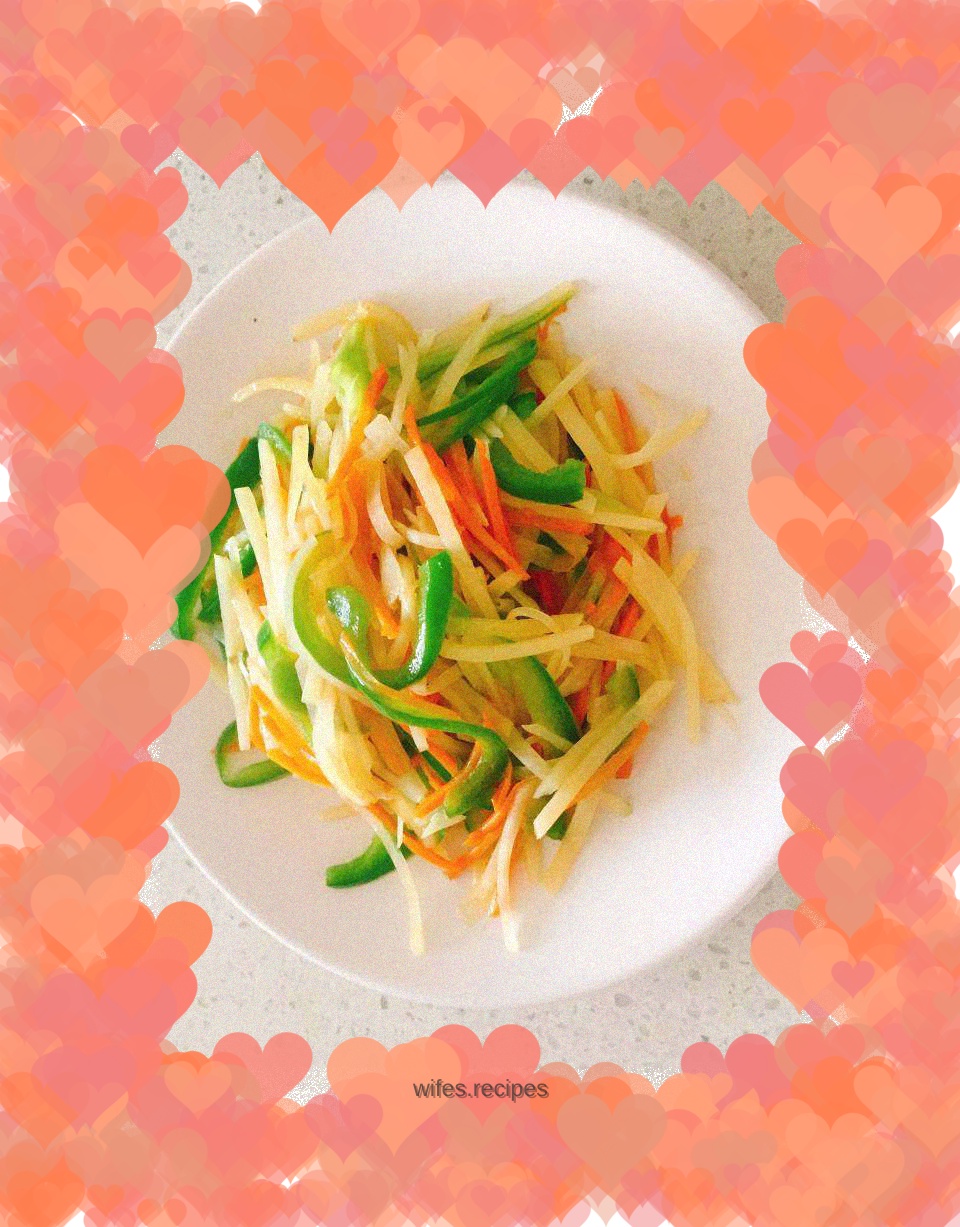 Vegetarian stir-fried three shredded shredded vegetables