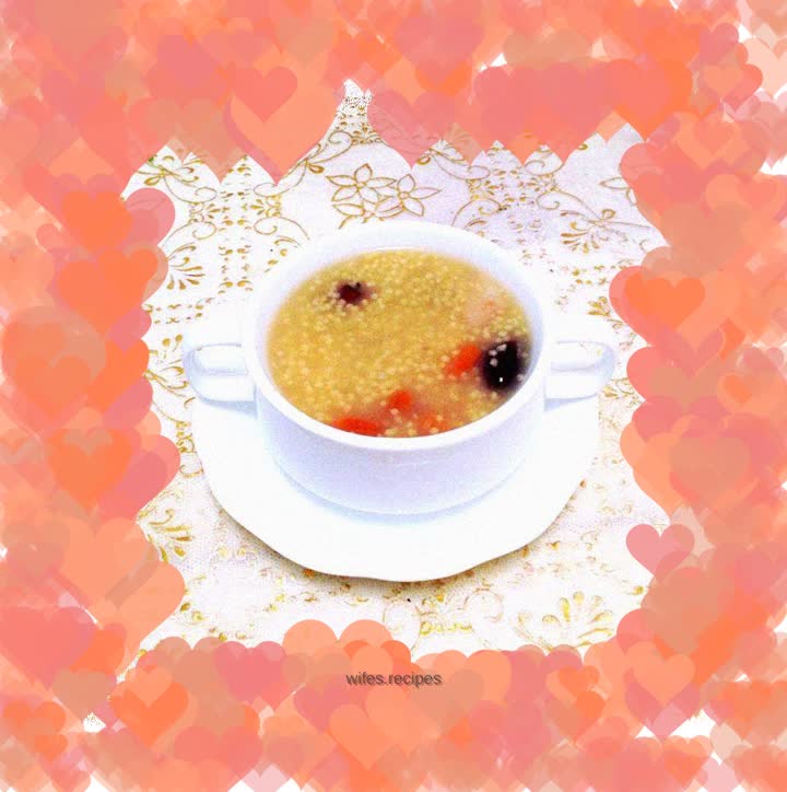 【Millet, water chestnut and longan porridge】---different private millet porridge