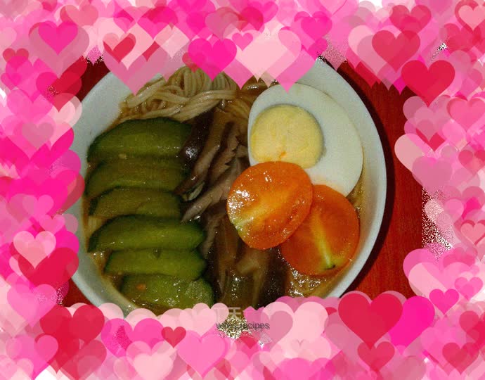 Quick breakfast - Korean soybean noodle soup