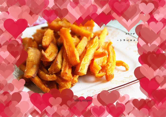 Homemade dried sweet potatoes