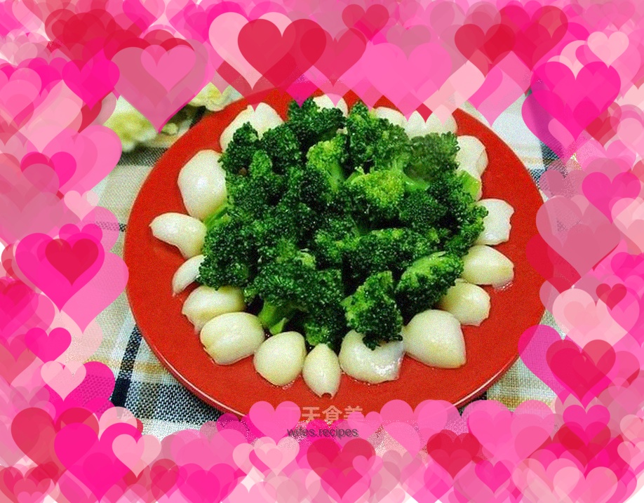 Lily and Broccoli in Oyster Sauce